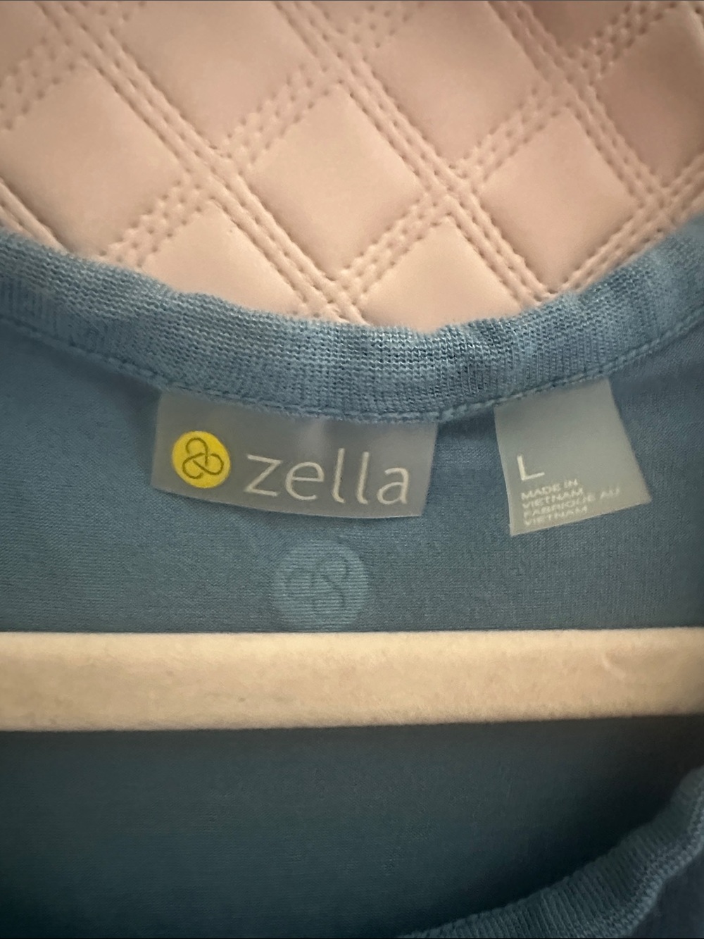 Zella Teal-Blue Long Sleeve Lightweight Top - Picture 2 of 6